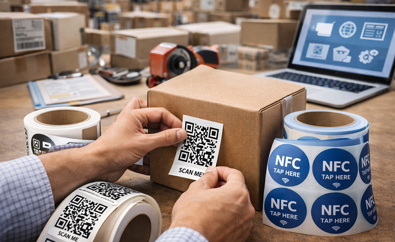 لیبل QR Code جی زی لیبل